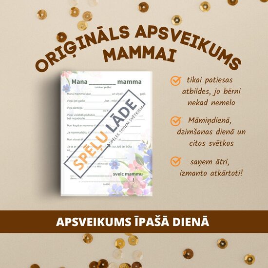 ORIĢINĀLS APSVEIKUMS MAMMAI